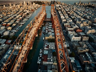 Aerial view of San Francisco.