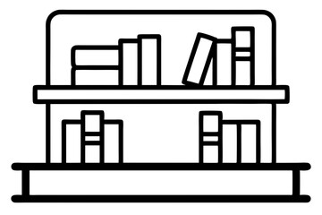 Book Self line art illustration