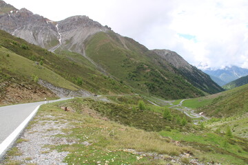 Umbrail mountain pass, Ortler Alps - Cycling the transalpine route Via Claudia Augusta