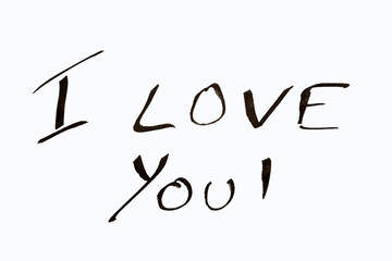 ressource graphique sur png, en transparence, i love you, écriture, calligraphie, émotion, sur fond blanc