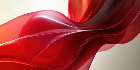 Obraz premium 3D abstract red shapes for wallpaper, graphic design, or modern creative backgrounds