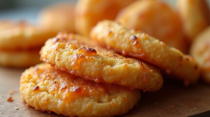 Tasty keto-friendly snack with cheese crisps and guacamole