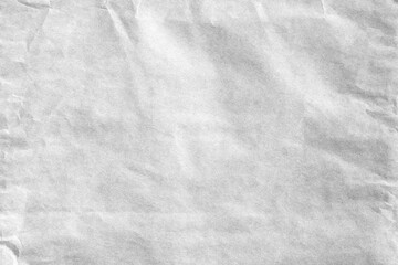 Old crumpled white paper texture