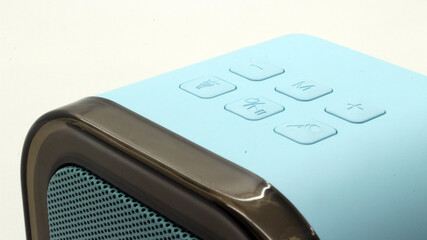 Blue wireless bluetooth speaker mini