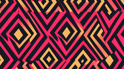 Seamless geometric pattern design (background). Geometric. Illustration