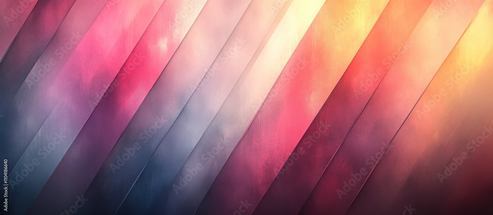Poster abstract colorful gradient background with diagonal lines.