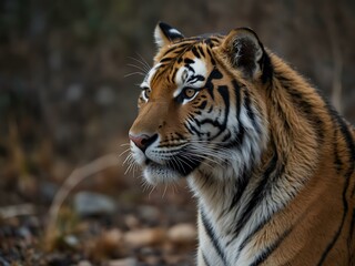 Fototapeta premium Amur tiger in the wild.
