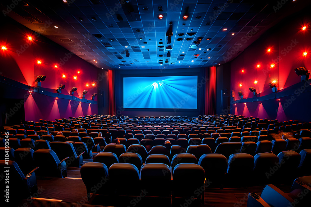 Aufkleber 3d projector: 3d technology allows audiences to enjoy deep and realistic images on a large screen.
