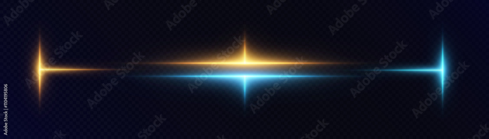 Fototapete abstract golden vertical glow. bright explosion of light of flickering rays on transparent backgroun