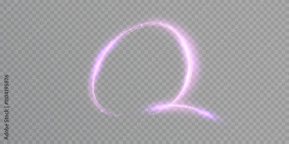 Poster Magic dynamic swirl effect with purple light shimmer for web design and fabulous custom web design and illustration. Vector