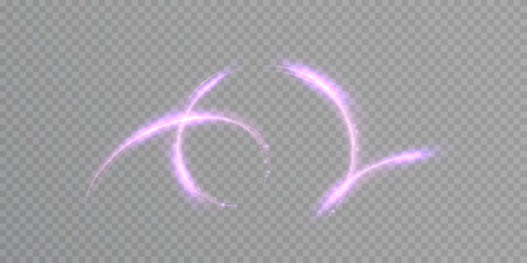 Magic dynamic swirl effect with purple light shimmer for web design and fabulous custom web design and illustration. Vector