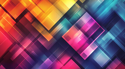 Abstract geometric pattern with vibrant colors and overlapping shapes creating a modern look, geometric, abstract, vibrant. Geometric. Illustration