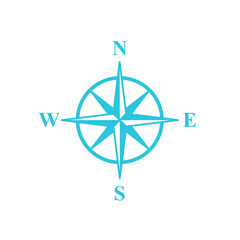 Compass, Navigator icon. Isolated on white background. From blue icon set.