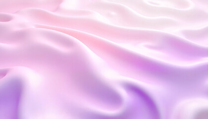 Fototapeta premium Silky gradient surface with pink and lavender wavy folds