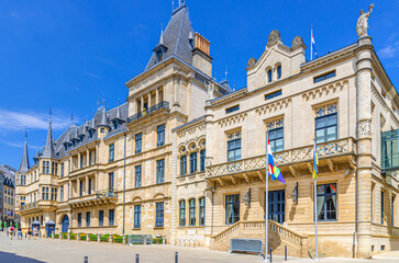 Grand Ducal Palace Groussherzogleche Palais Flemish Renaissance architecture style building in...