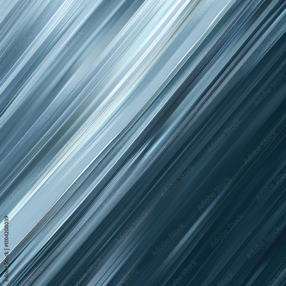 Poster Abstract blue and gray diagonal lines creating a dynamic motion effect.