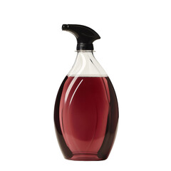 Premium liquid detergent jug features a tapered neck and elegant design, filled with a luxurious burgundy liquid