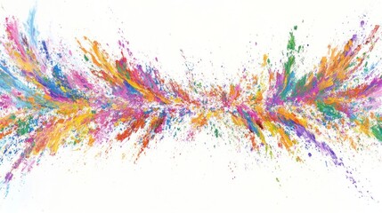 A vibrant explosion of colors creating a dynamic abstract design.