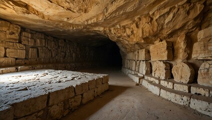Ancient Jewish burial cave, Beit Shearim, Israel.