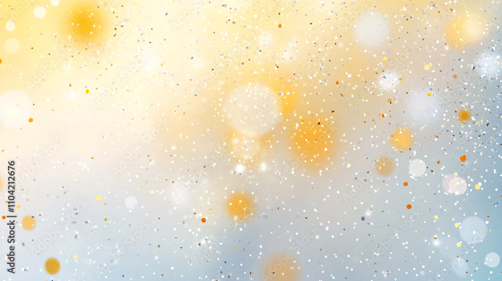 Aufkleber abstract background featuring a burst of sparkling golden and silver lights creating a dreamy, festi