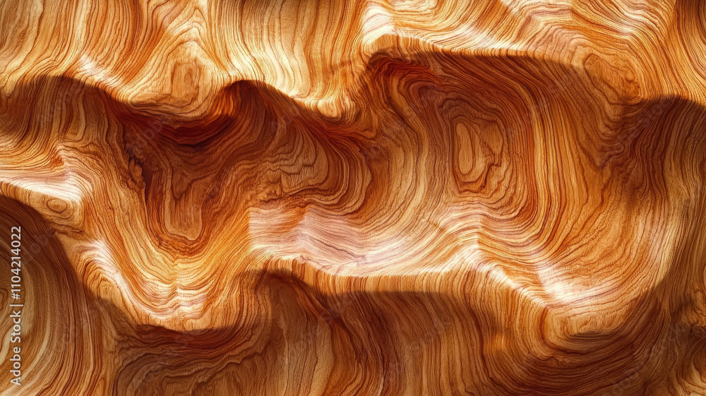 Poster high resolution close up of natural oak wood grain showcasing intricate patterns and textures. warm 