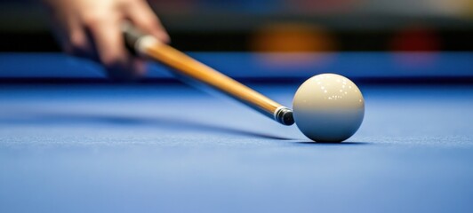 Precision Strike: Billiards Close-Up