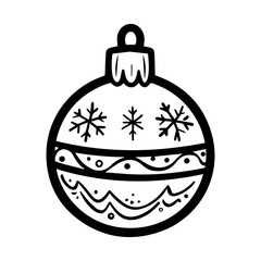Obraz premium vector minimal christmas ball decorative for christmas trees, new year and christmas concept