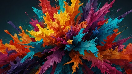 Artistic abstract background with vibrant colors.