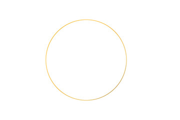 gold circle, bronze circle, ring aesthetic , golden circle on transparent background	
