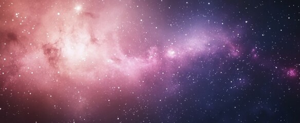 Vibrant cosmic nebula illuminated by a distant star in deep space at night