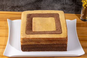 chocolate cake on a plate