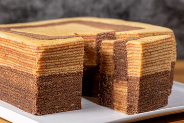 chocolate cake on a plate