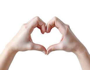 Fototapeta premium Two Hands Forming a Heart Shape