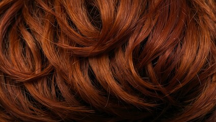 Naklejka premium Background with red hair texture.