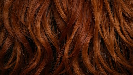 Naklejka premium Background with red hair texture.