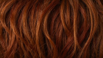 Naklejka premium Background with red hair texture.