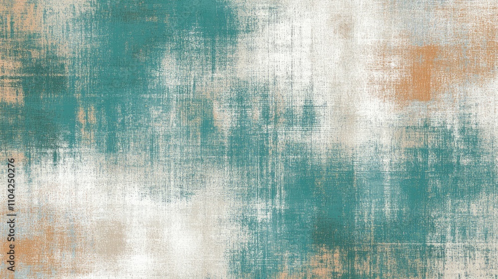 Poster soft hues of teal and beige blend seamlessly, creating an abstract texture that evokes calm and crea