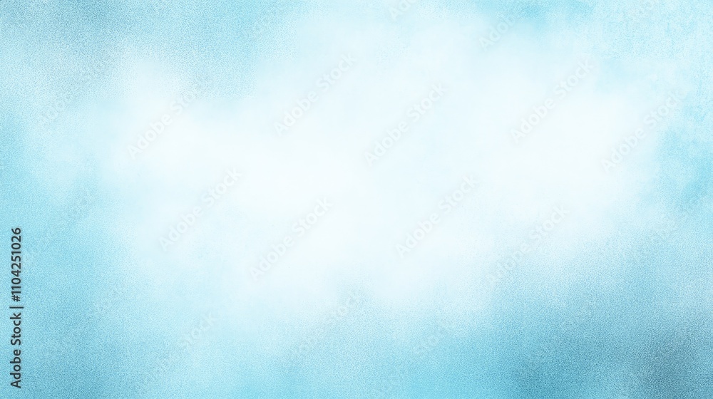 Aufkleber a gentle blue backdrop features soft, wispy clouds that create a serene effect, perfect for artistic