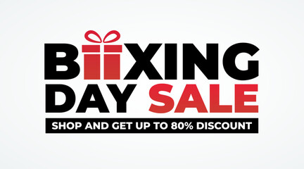 Boxing Day Modern Creative Sale banner 