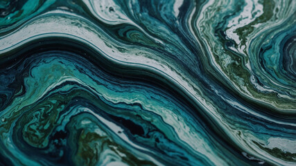 Suminagashi Textur in Blaugr&uuml;n/wei&szlig; - Hintergrund