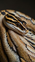 Obraz premium Ball Python snake resting.