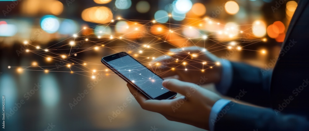 Poster digital technology, internet network, big data, digital marketing, iot, and the internet of things. 