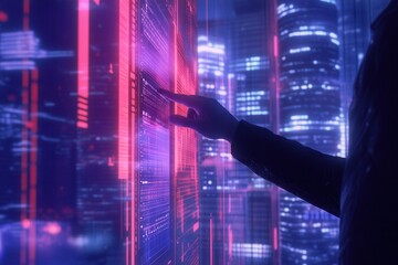 A businessman is working on a laptop, displaying a business analytics dashboard with charts, metrics, and KPIs to analyze performance and create insight reports for operations management. This image