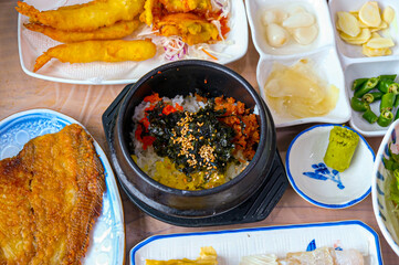 Korean style Fish Roe Rice