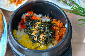 Korean style Fish Roe Rice