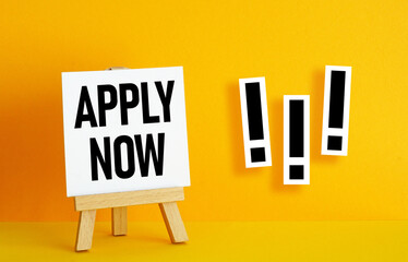 Apply now is shown using the text