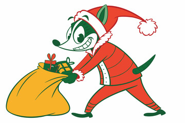 Funny Christmas Car Vroom the Reindeer Tree Hilarious Holiday Ride