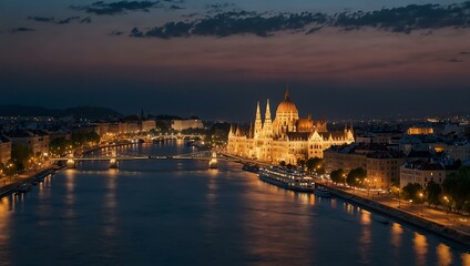 Obraz premium Beautiful Budapest cityscape.