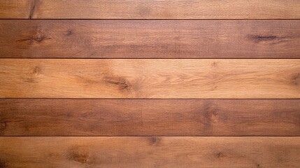 Fototapeta premium Rustic horizontal wooden planks, seamless natural timber texture, warm brown tones, high-resolution background, stylish decor for flooring and interior walls.