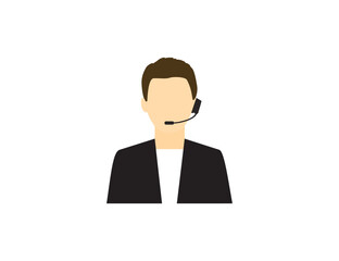 Consultation, help, online icon. Vector illustration.
